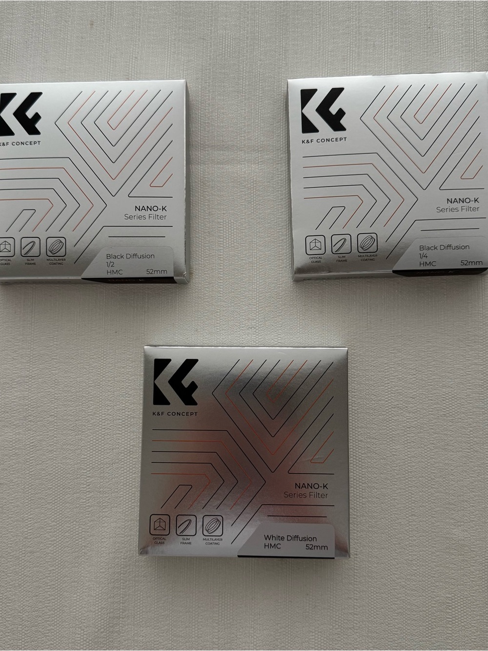 K&F CONCEPT Nano-K diffusion filter bundle (52mm)